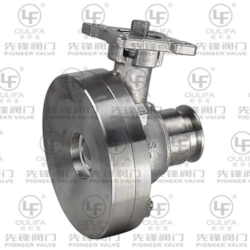 Tri Clamp Bottom Ball Valve dengan Inclined Stem XGQ81F-10K