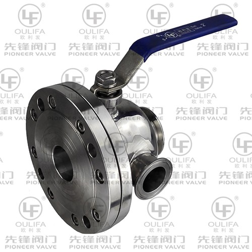 Sanitary Clamp Discharge Ball Valve BGQ81F