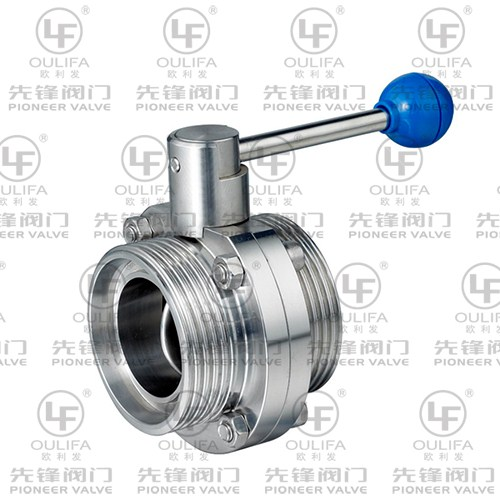 Sanitary Male-Thread Butterfly Valve WD21F